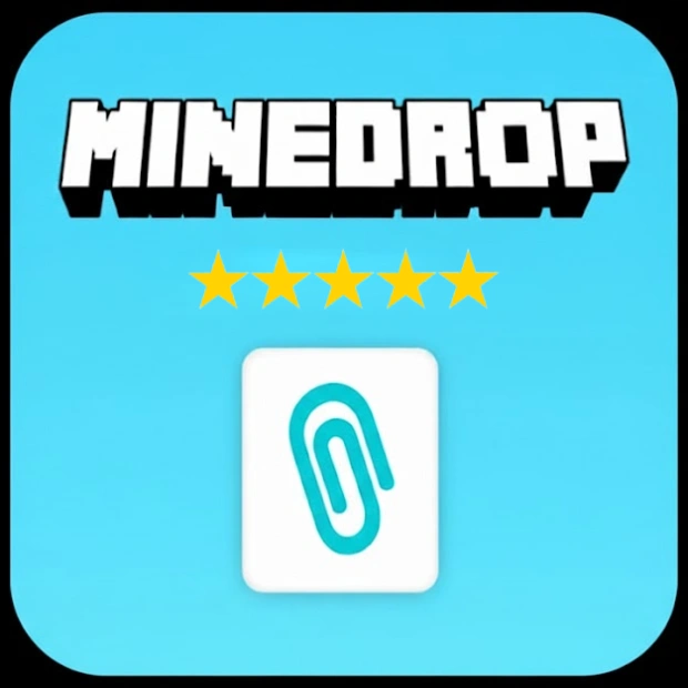 Mine Drop App-Icon mit Sternenreihe